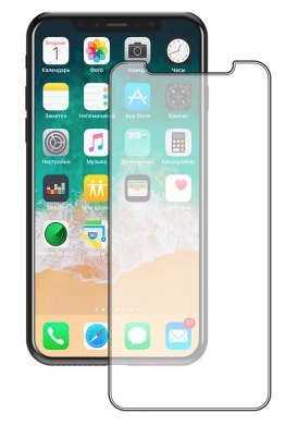 Защитное стекло для iPhone X/Xs 2D Deppa Classic 0.3mm, прозрачное - фото 14321