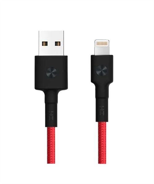 Кабель Lightning to USB MFI, ZMi AL803 (Kevlar) (1M), красный - фото 15527