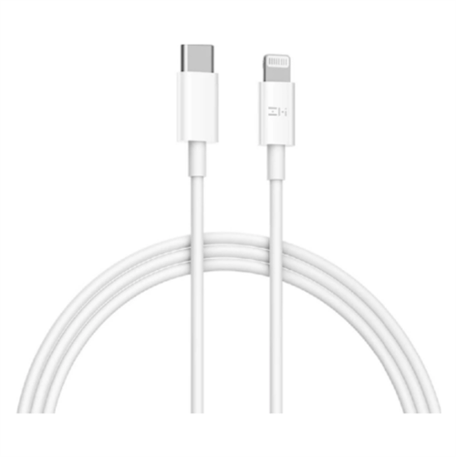 Кабель Lightning to USB-C MFI, ZMi AL871 (Kevlar) (30CM), белый - фото 17467