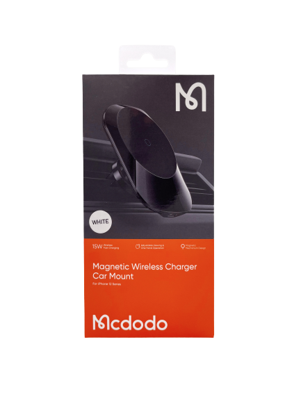 Автомобильный держатель Mcdodo wireless charger 15W, белый - фото 22351