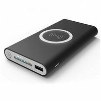 Дополнительный аккумулятор 10000mAh беспроводное ЗУ + Power bankG-Power Master Series, черный - фото 6947