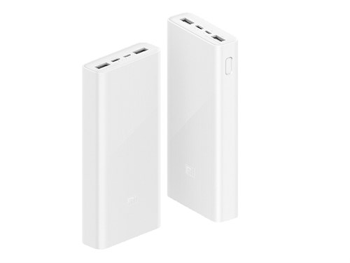 Дополнительный аккумулятор Xiaomi 20000 mAh, 18w, QC 3.0, (2USB-A/USB-C), белый - фото 75214