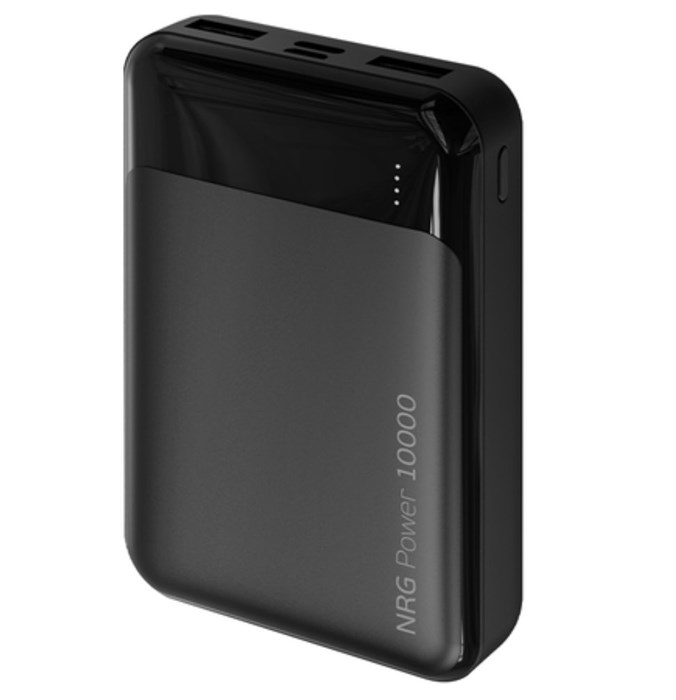 Внешний аккумулятор Deppa NRG Power 10000 mAh, 2A, 2USB, черный - фото 75938