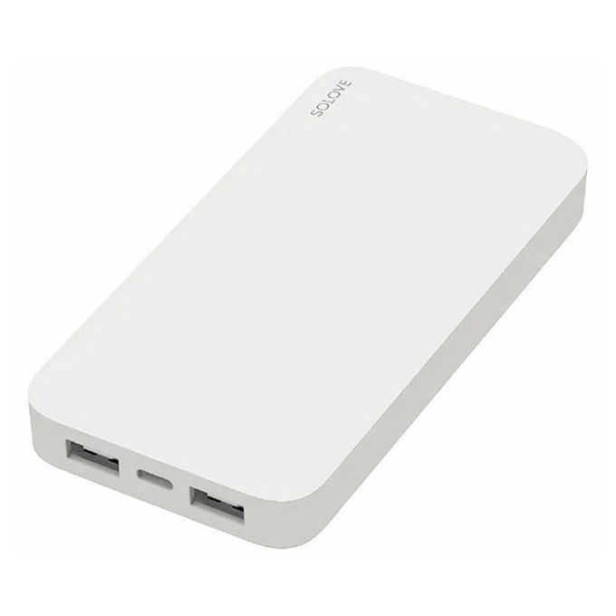 Внешний аккумулятор Xiaomi SOLOVE 10000 mAh/USB-C, с чехлом, белый - фото 75939