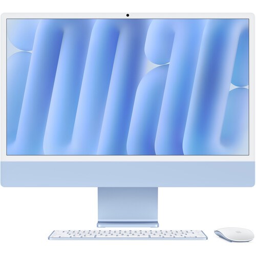 Моноблок iMac 24" 2024 Retina 4,5K (M4 10C CPU, 10C GPU) 16Gb, 256Gb SSD Blue, голубой (MWV13) - фото 76427