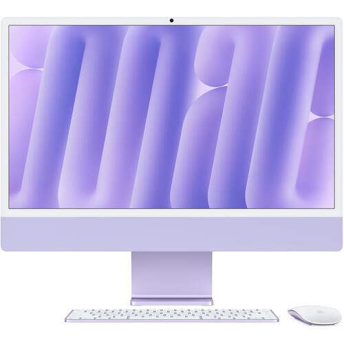 Моноблок iMac 24" 2024 Retina 4,5K (M4 10C CPU, 10C GPU) 16Gb, 256Gb SSD Purple, фиолетовый (MWV63) - фото 76433