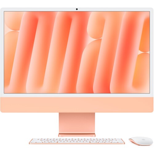 Моноблок iMac 24" 2024 Retina 4,5K (M4 10C CPU, 10C GPU) 16Gb, 256Gb SSD Orange, оранжевый (MWV83) - фото 76439