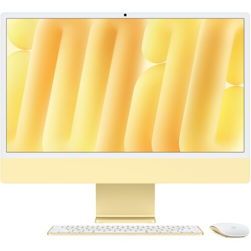 Моноблок iMac 24" 2024 Retina 4,5K (M4 10C CPU, 10C GPU) 16Gb, 256Gb SSD Yellow, желтый (MWUW3) - фото 76443