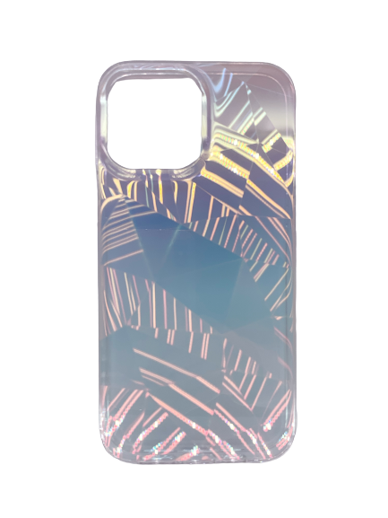 Чехол для iPhone 13 Pro Kingsbar силиконовый, узор треугольники, прозрачный 4665299807153 - фото 76809
