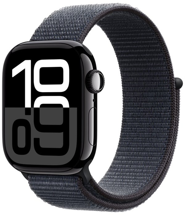 Умные часы Watch S10 46mm Jet Black Aluminum Case with Ink Sport Loop MWWR3 - фото 76818