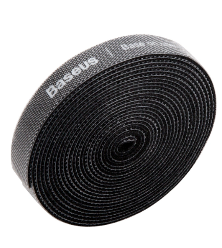 Органайзер проводов Baseus Circle Velcro strap 3m, черный 4665299805584 - фото 77865