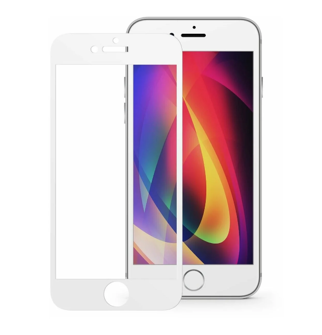 Защитное стекло Gurdini 3D Premium для iPhone 7 Plus/8 Plus, белый 4665299806849 - фото 78163