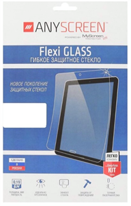 Защитное стекло для iPad Air/Pro 10.5, 2D 0.2мм гибридное, Flexi Glass by Deppa, прозрачное