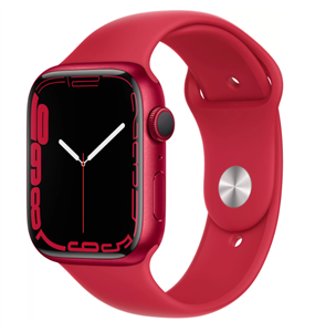 Умные часы Watch S7 45mm (PRODUCT)RED Aluminum Case with (PRODUCT)RED Sport Band (MKN93)