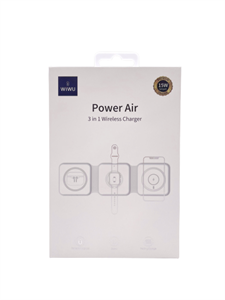 Беспроводная зарядка 3 в 1 Wiwu Power Air, белый