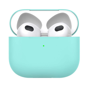 Защитный чехол для AirPods 3, силиконовый Deppa, мятный