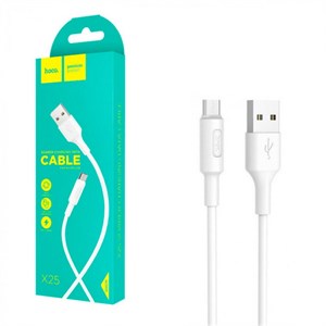 Кабель Micro USB to USB, Hoco X25 (1M), белый