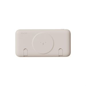 Дополнительный аккумулятор Xiaomi Solove 10000 mAh, MagSafe,QC 3.0, PD 3A, (USB-A/USB-C), бежевый