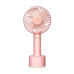 Портативный вентилятор Xiaomi (Mi) SOLOVE manual fan 2000mAh 3 Speed Micro Usb (N9 White/Yellow), розовый