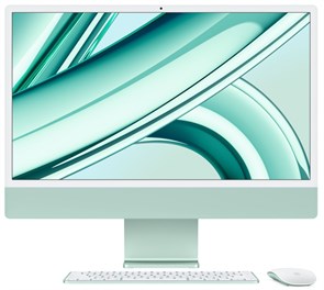 Моноблок iMac 24" Retina 4,5K, M3 (8C CPU, 8C GPU, 2023), 8 ГБ, 256 ГБ SSD, зеленый (MQRA3) MQRA3