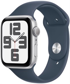 Умные часы Watch SE 2 44mm Silver Aluminum Case with Blue Sport Band (MREE3) MREE3