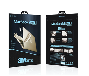 Защитная пленка для MacBook Air 13' Retina 2018 new Mocoll 5 в 1, (серия "Black Diamond"), Gold MA13A_MCL