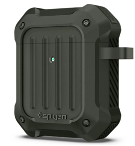 Чехол Spigen для AirPods 1/2, противоударный, серый 4665299805589