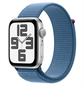 Умные часы Watch SE 2 44mm Silver Aluminum Case with Winter Blue Sport Loop (MREF3) MREF3