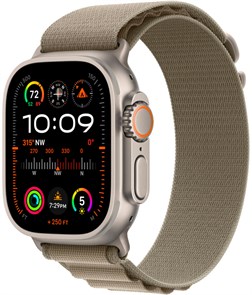 Умные часы Watch Ultra 2 49mm Titanium Case with Olive Alpine Loop (MREY3) MREY3