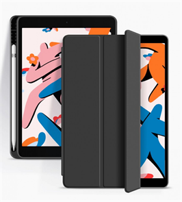 Чехол для iPad 10.2 Gurdini c кармашком для Apple Pencil, черный 4665299808154