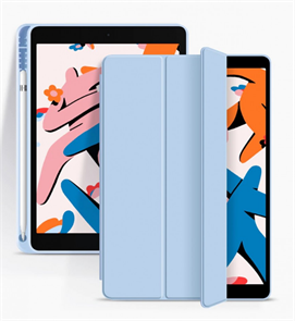 Чехол для iPad 10.2 Gurdini c кармашком для Apple Pencil, голубой 4665299808155