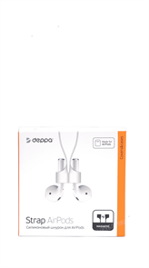 Силиконовый шнурок для AirPods, белый 47100