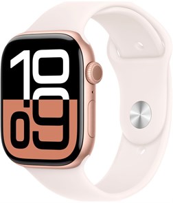 Умные часы Watch S10 42mm Rose Aluminum Case with Light Blush Sport Band MWWH3