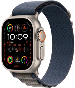 Умные часы Watch Ultra 2 49mm Titanium Case with Blue Alpine Loop (MRFU3) MRFU3