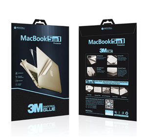 Защитная пленка для MacBook Pro 13' Retina Mocoll 5 в 1, (серия "Black Diamond"), Silver MCL_MPR13S