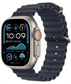 Умные часы Watch Ultra 2 (2024) 49mm Natural Titanium Case with Navy Ocean Band 4665299809709