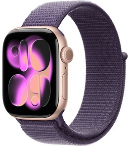 Умные часы Watch S11 46mm Rose Gold Aluminum Case with Purple Fog Sport Loop 4665299810053