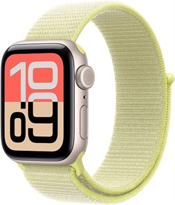 Умные часы Watch SE 3 40mm Starlight Aluminum Case with Neon Yellow  Sport Loop 4665299810076