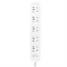 Удлинитель Xiaomi Mi Power Strip (3 розетки+3 USB, белый) [XMCXB01QM] - фото 75131