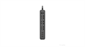 Удлинитель Xiaomi Mi Power Strip (3 розетки+3 USB, черный) [XMCXB01QM] - фото 75713