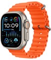 Умные часы Watch Ultra 2 49mm Titanium Case with Orange Ocean Band (MREH3) - фото 75780