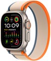 Умные часы Watch Ultra 2 49mm Titanium Case with Orange/Beige Trail Loop (MRF13) - фото 75781