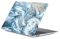 Чехол для MacBook Pro Retina 13' Gurdini (2016-2019, Touchbar), пластиковый, мрамор голубой 4665299804261 - фото 76649