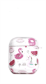 Защитный чехол для AirPods, пластиковый, Kingxsbar, прозрачный с фламинго 4665299804953 - фото 77707