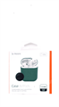 Защитный чехол для AirPods, силиконовый Deppa, темно-зеленый 47039 - фото 78129
