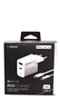 Сетевое зарядное устройство Deppa, USB-C+USB A, Power Delivery, 20W, QC, + кабель USB-C to Lightning MFI белый 11396 - фото 78358