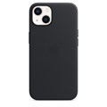Чехол для iPhone 13 Leather Case MagSafe, черный 4665299807276 - фото 78734