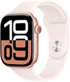 Умные часы Watch S10 46mm Rose Aluminum Case with Light Blush Sport Band MWWU3 - фото 78781