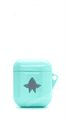 Защитный чехол для AirPods, плотный силиконовый, бирюзовый со звездой 4665299803173 - фото 78814