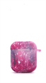 Защитный чехол для AirPods, плотный силиконовый, розовая абстракция 4665299803209 - фото 78817